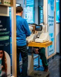 Oogmeting bij Teeling Optiek voor klachten zoals flitsen of wazig zien